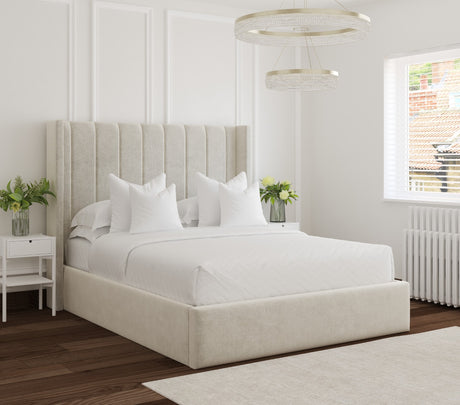 Hilton Winged Upholstered Bed Frame