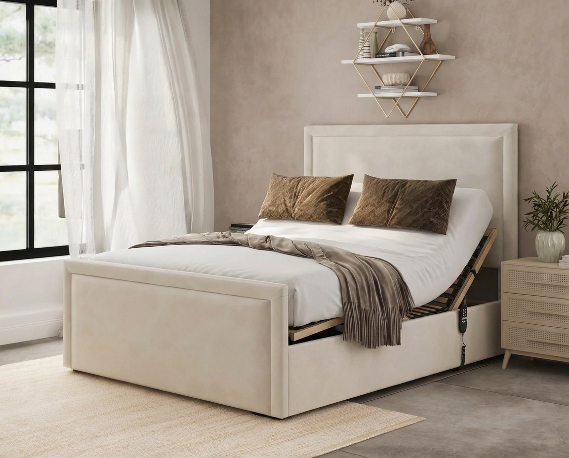 Glitz Electrical Bed Frame With Mattress Options