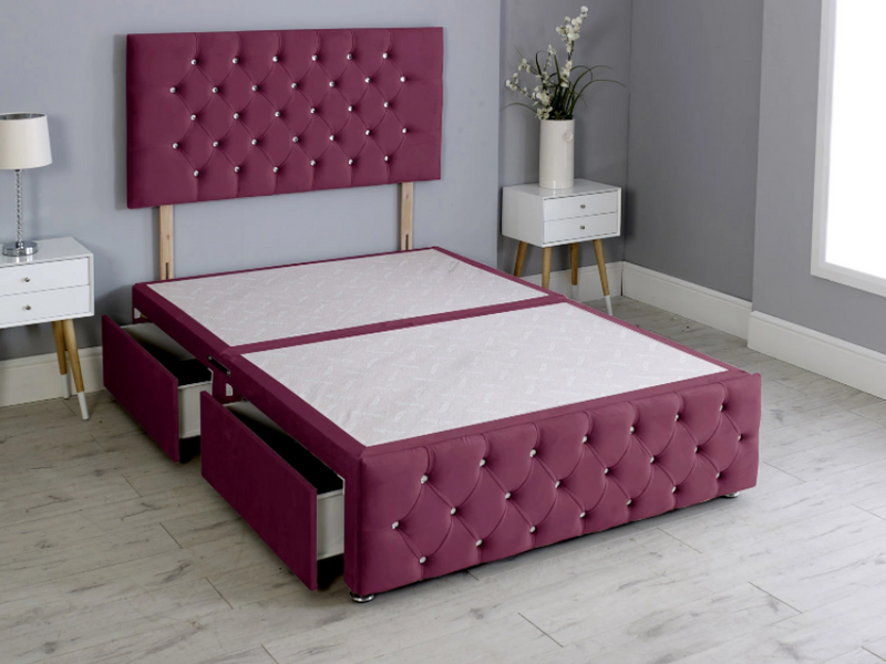 Sweet Dreams Chesterfield Divan Bed Set with Headboard