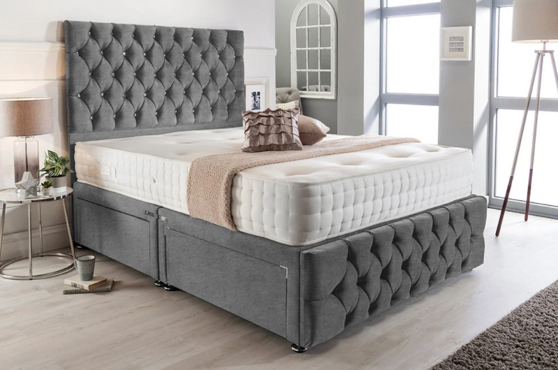 Elizabeth Divan Bed Set With Footboard and Mattress Options
