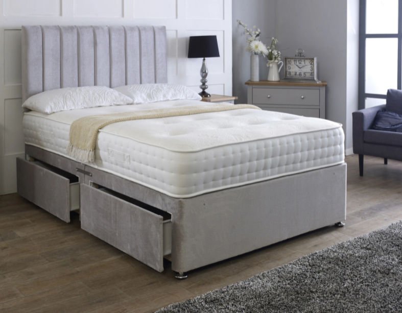 Modern Apollo Divan Bed Set with Mattress Options