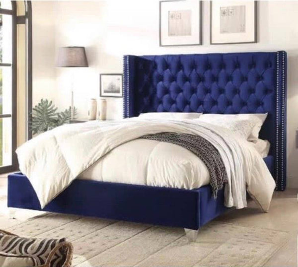 The Elba Wing Back Sleigh Bed