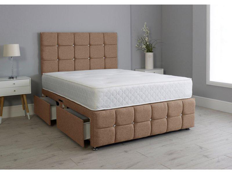Cube Alistair Divan Bed Set With Footboard And Mattress Options
