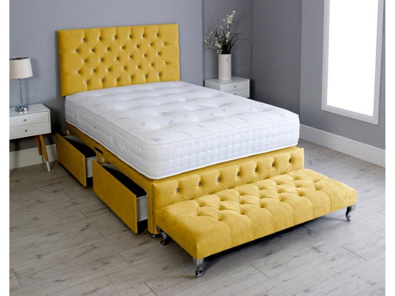 Ambassador Chesterfield Divan Bed Set With Footboard